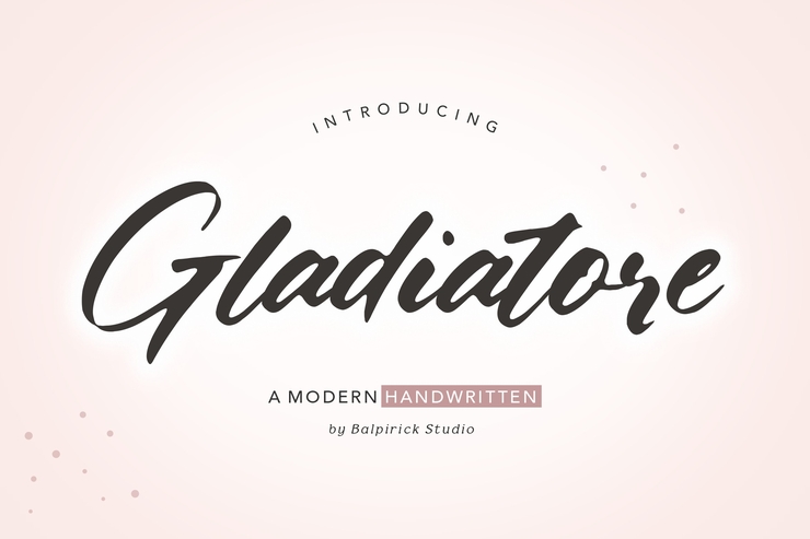 Gladiatore字体 1