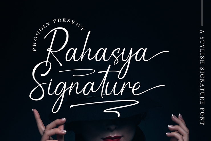 Rahasya Signature字体 1