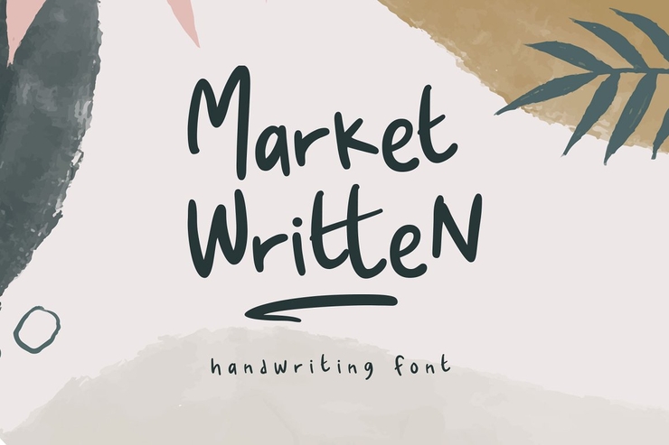 Market Written字体 3