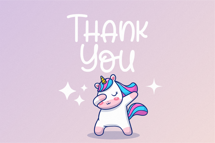 Sunday Unicorn字体 3