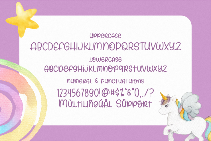 Sunday Unicorn字体 4