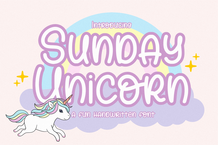 Sunday Unicorn字体 5