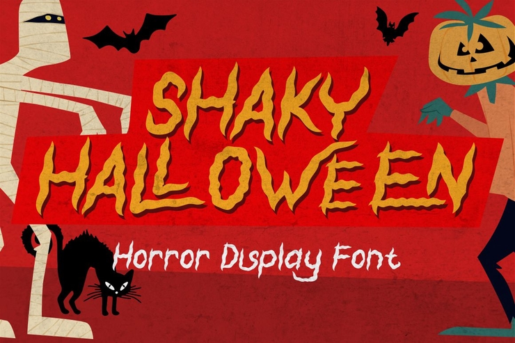 Shaky Halloween字体 1
