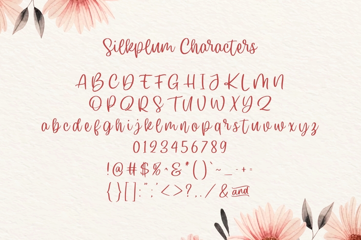 Silkplum字体 1