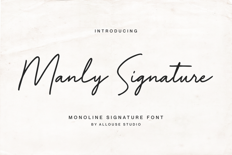 Manly Signature字体 9