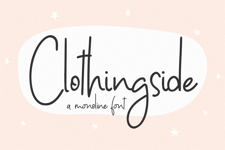 Clothingside字体 6