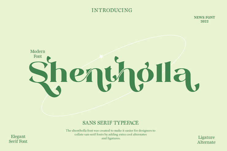 Shentholla字体 6