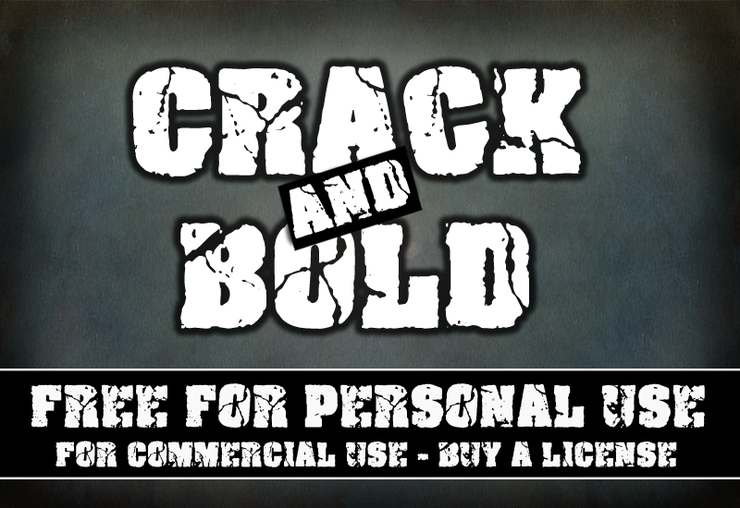 Crack and Bold字体 1