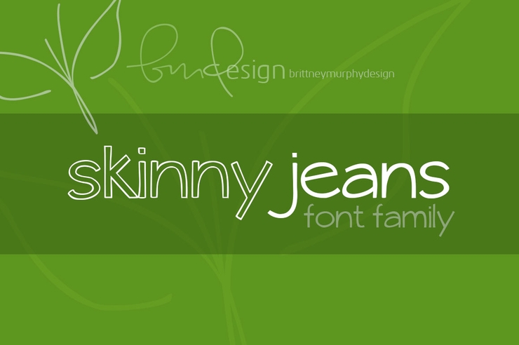 skinny jeans字体 1