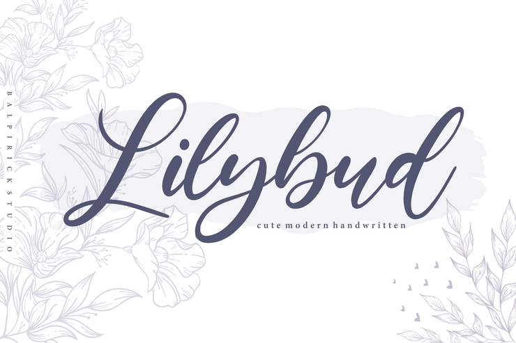 Lilybud字体 1
