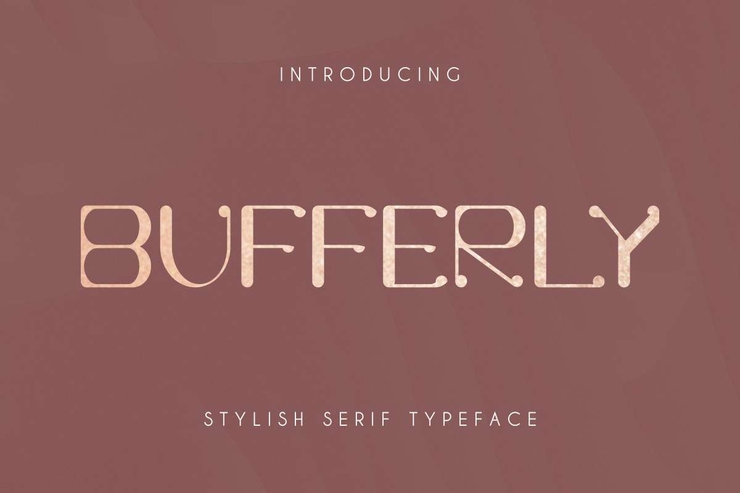 Bufferly Serif字体 1