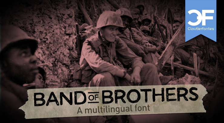 CF Band of Brothers字体 1