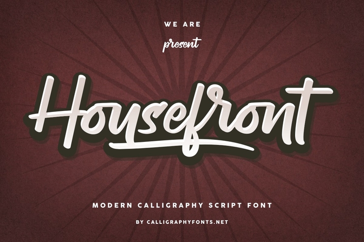 Housefront字体 1