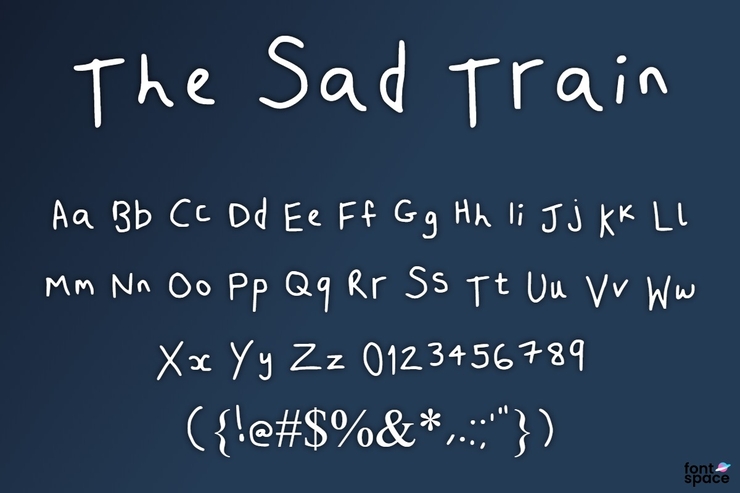 The Sad Train字体 1