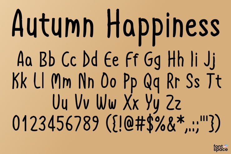 Autumn Happiness字体 1