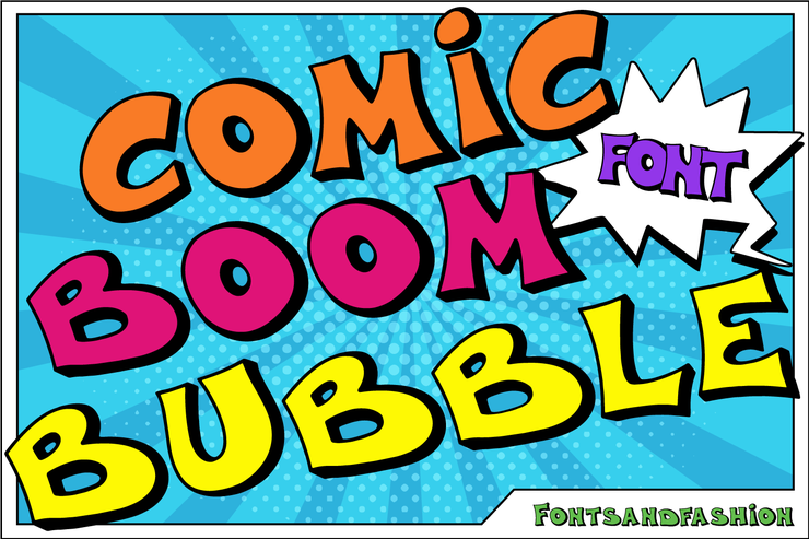 Comic Boom Bubble字体 1