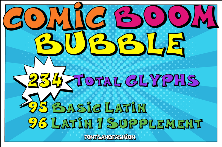 Comic Boom Bubble字体 2