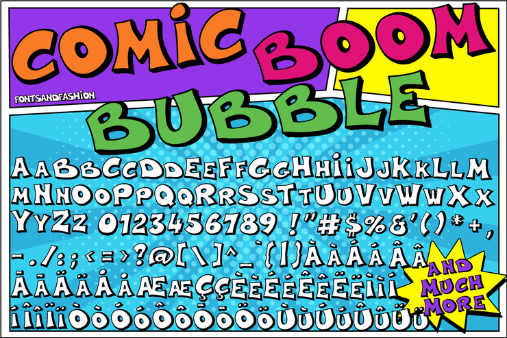 Comic Boom Bubble字体 4