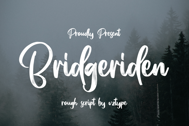 Bridgeriden字体 1