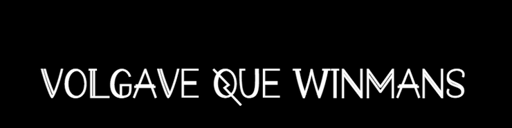 VOLGAVE QUE WINMANS字体 1
