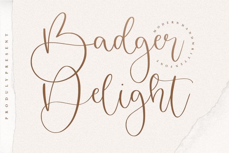 Badger Delight字体 1