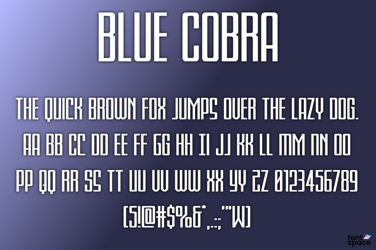 Blue Cobra字体 1