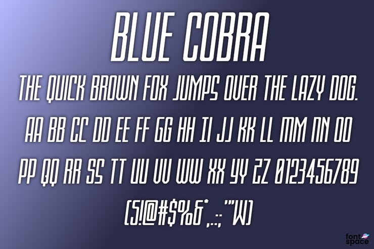 Blue Cobra字体 2
