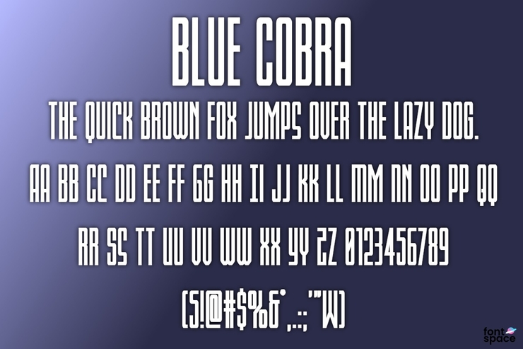 Blue Cobra字体 4