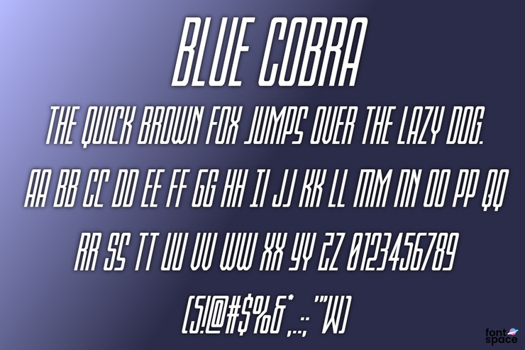 Blue Cobra字体 5