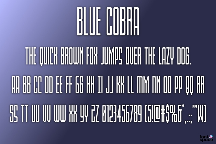 Blue Cobra字体 6