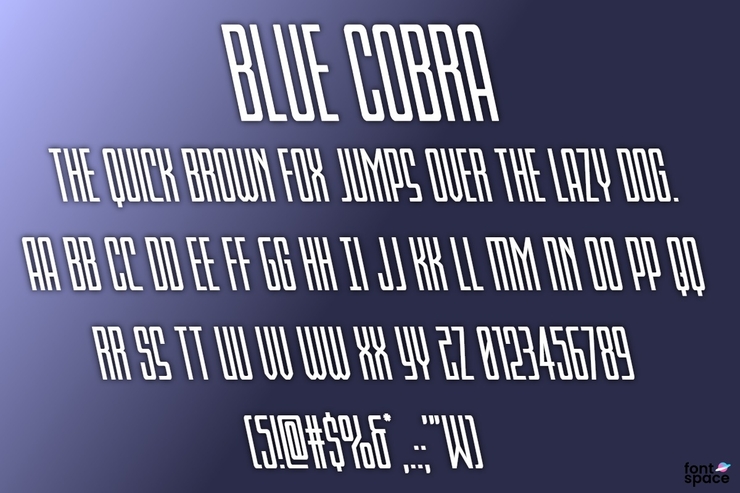 Blue Cobra字体 9