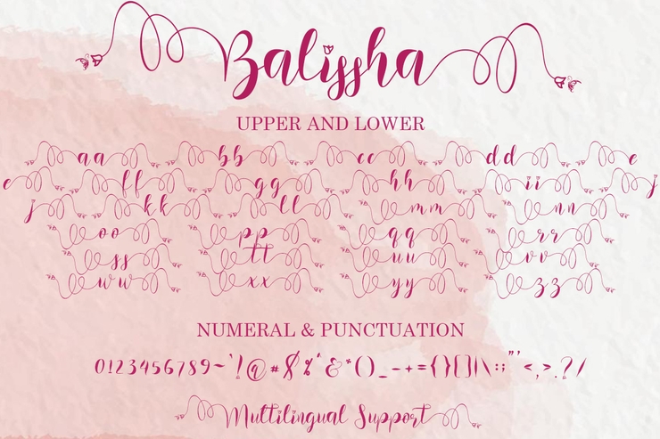 Balissha字体 3