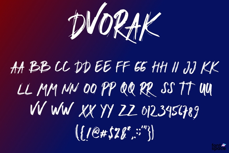 DVORAK字体 1