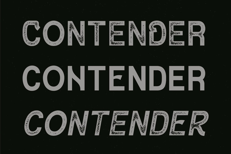 Contender字体 9
