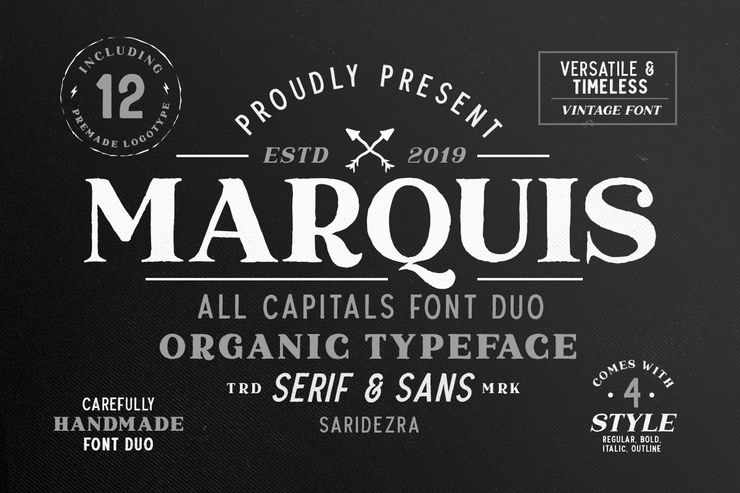 Marquis Serif字体 1