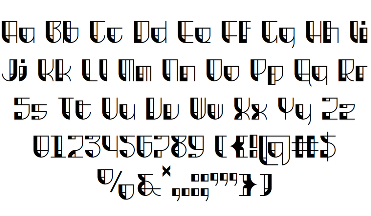 Rykros字体 3