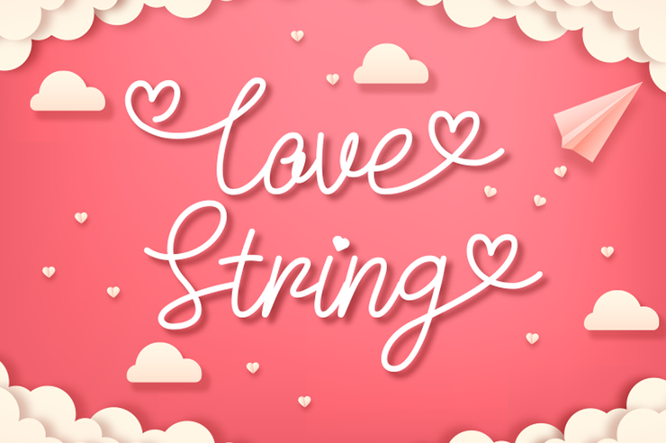 Love String字体 1