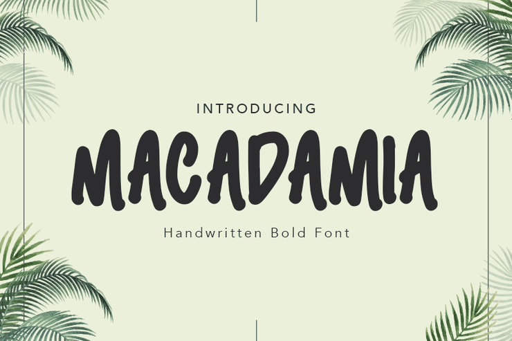 Macadamia字体 1