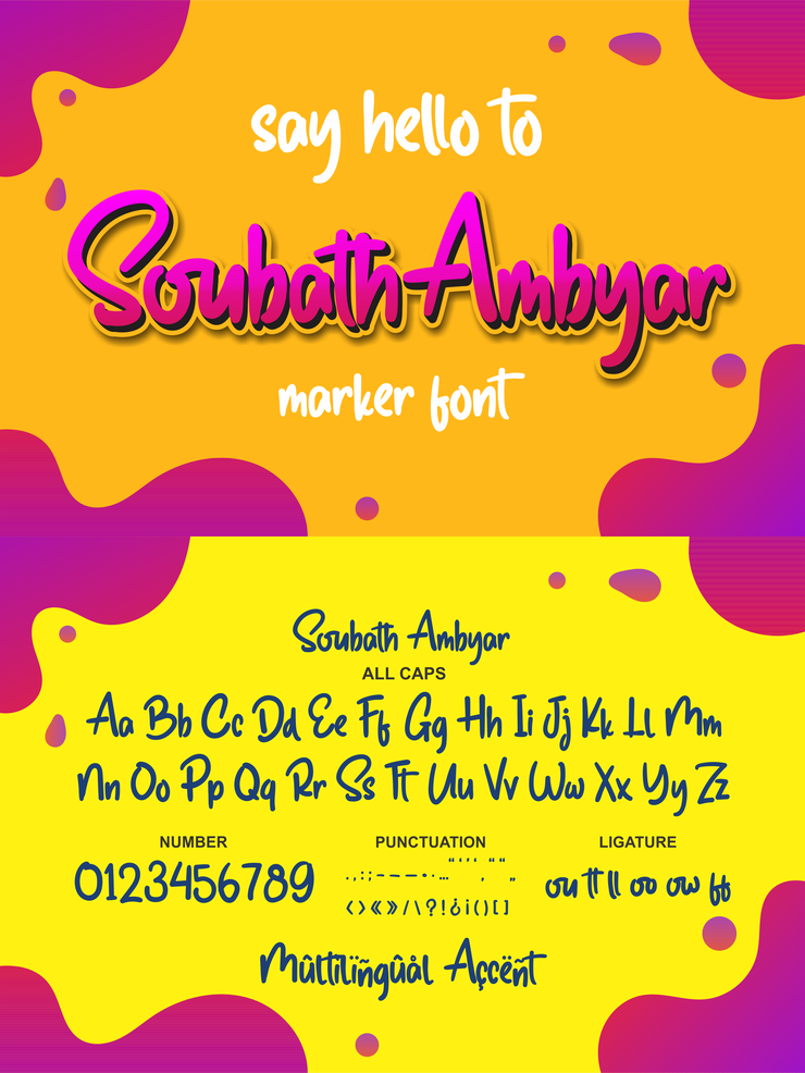Soubath Ambyar字体 1