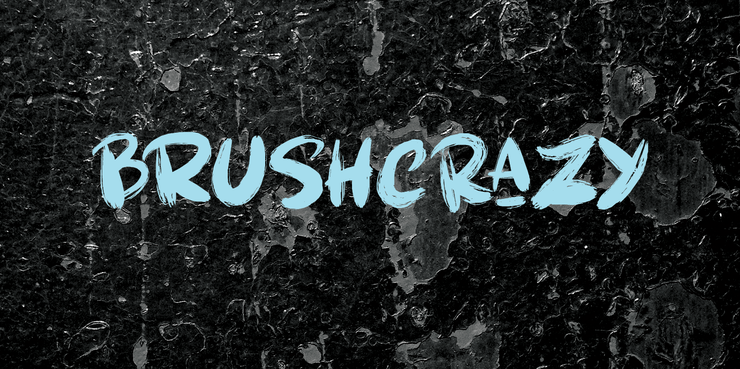 Brushcrazy DEMO字体 1
