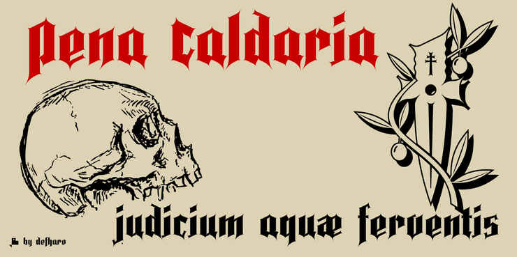 Pena Caldaria字体 3