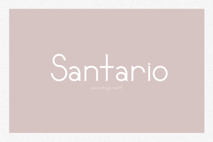 Santario字体 1