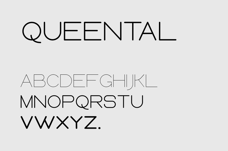 Queental字体 5