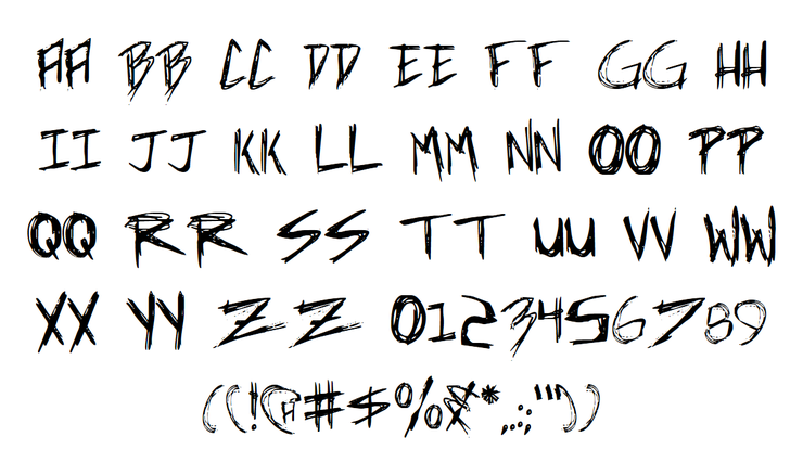 Incubus字体 3