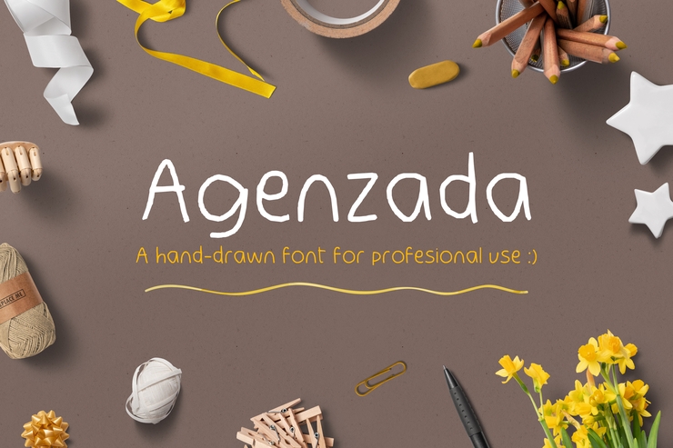 Agenzada字体 7