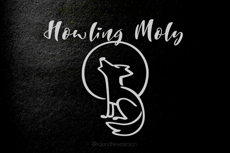 The Laughing Wolf.字体 2