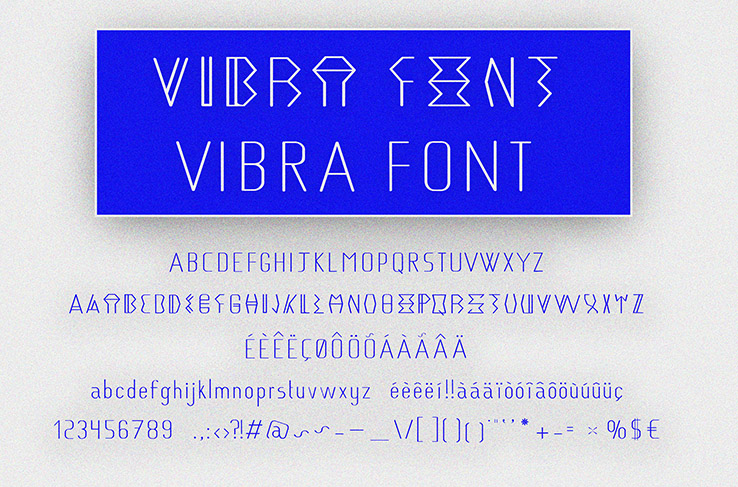 VIBRA字体 1