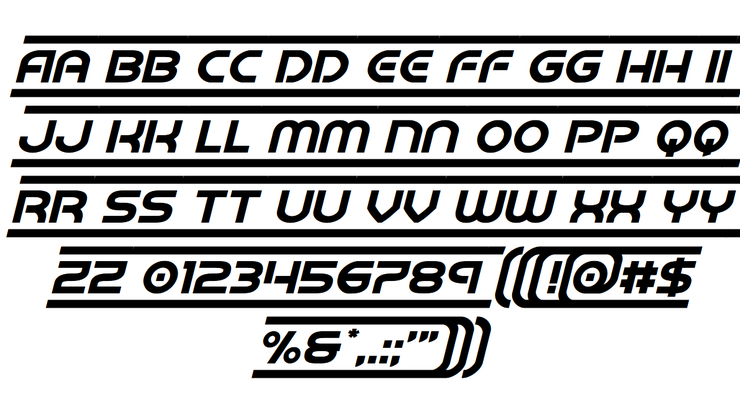 Barcade字体 3