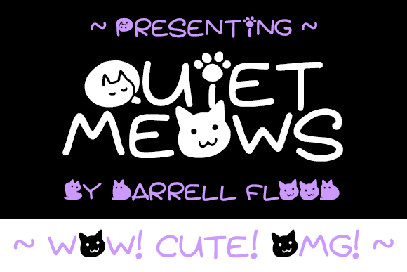 Quiet Meows字体 1