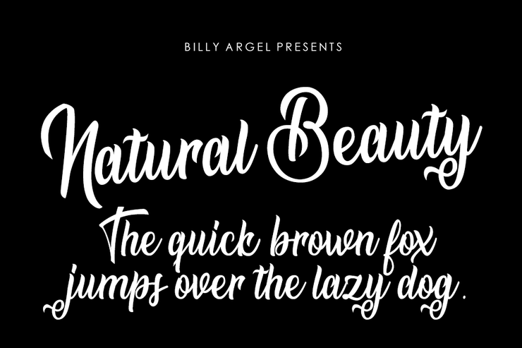 Natural Beauty字体 1